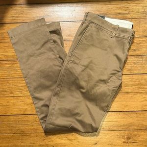 NWT J Crew men’s khaki slim fit pants